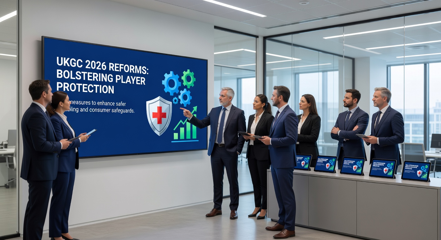 Digital graphic showing seamless affordability checks with credit data integration and protective barriers for online slots