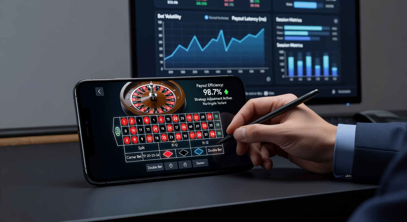 Live dealer roulette screen on mobile with payout confirmation overlay