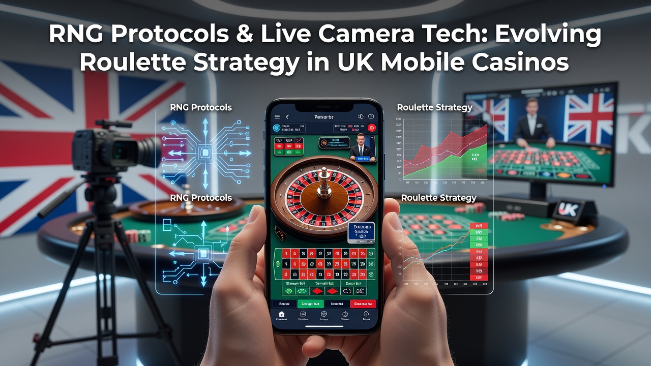 Mobile roulette interface showing RNG-generated wheel alongside live dealer camera feed on a smartphone screen
