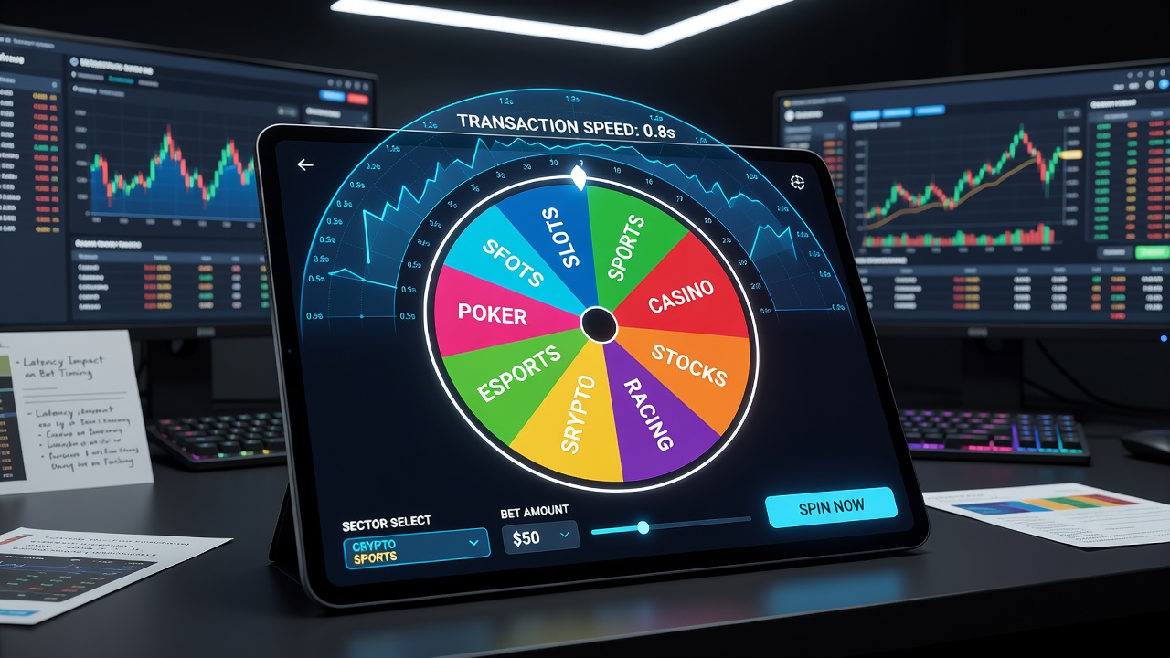 Close-up of smartphone screen displaying roulette sector bets alongside payment processing status indicators