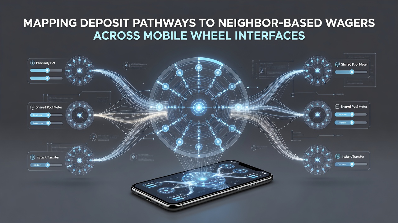 Flowchart illustrating deposit pathway leading to neighbor bet placement on mobile roulette wheel