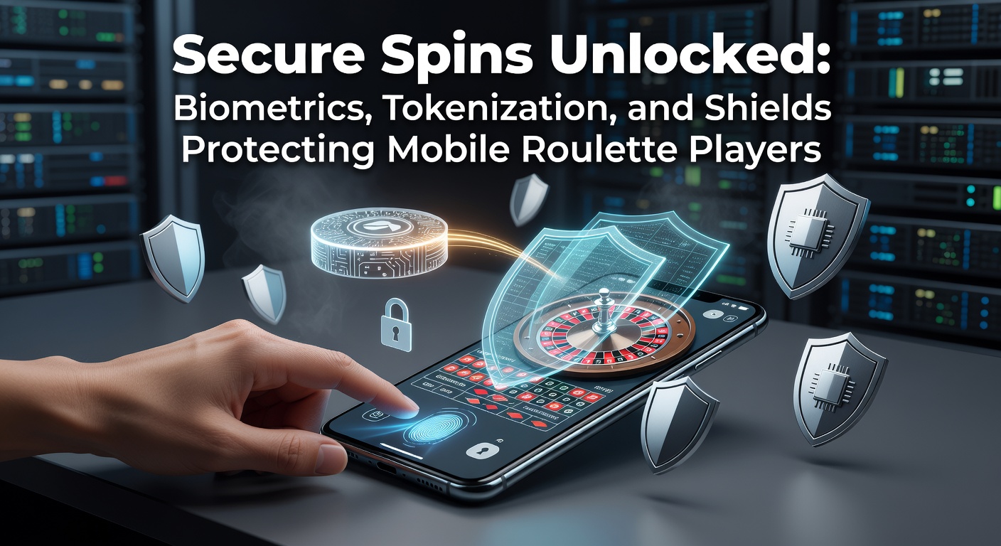 Close-up of a smartphone displaying a biometric fingerprint scan overlay on a roulette wheel interface, highlighting secure mobile access