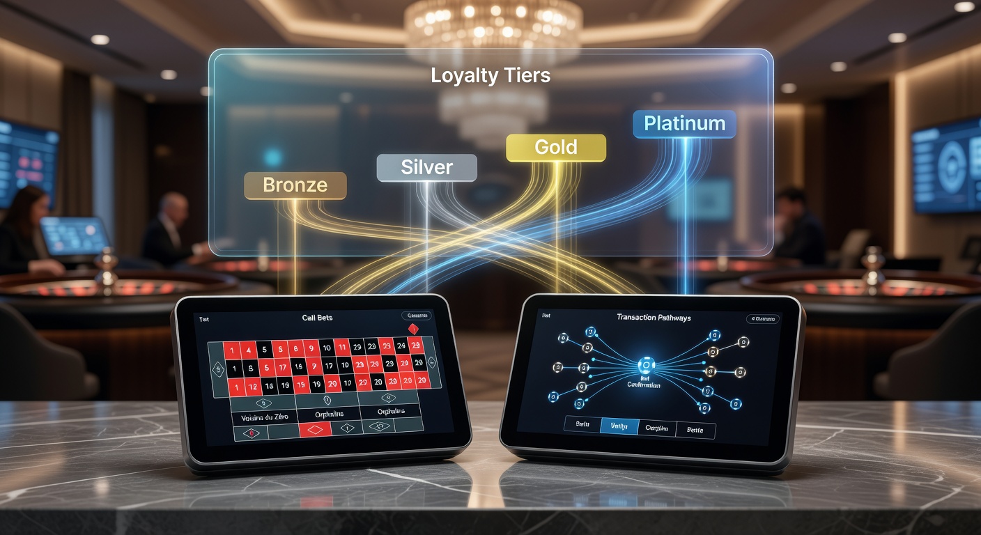 Mobile roulette interface displaying call bet options synchronized with transaction and loyalty elements