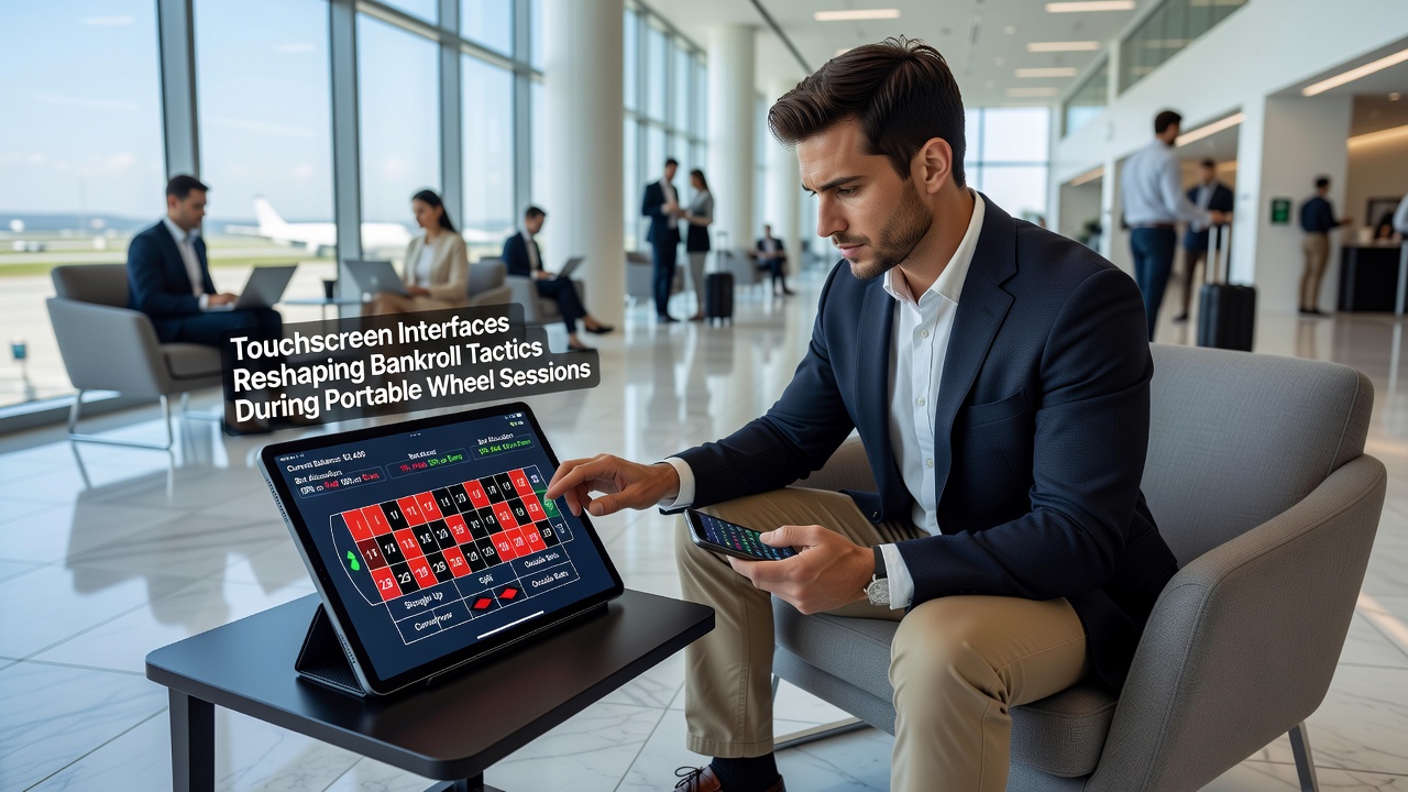 Mobile roulette session showing split-screen view with bankroll metrics and touch-enabled betting grid